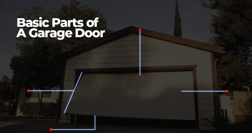 Basic parts of a garage door